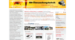 Desktop Screenshot of mh-ueberwachungstechnik.de