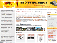 Tablet Screenshot of mh-ueberwachungstechnik.de